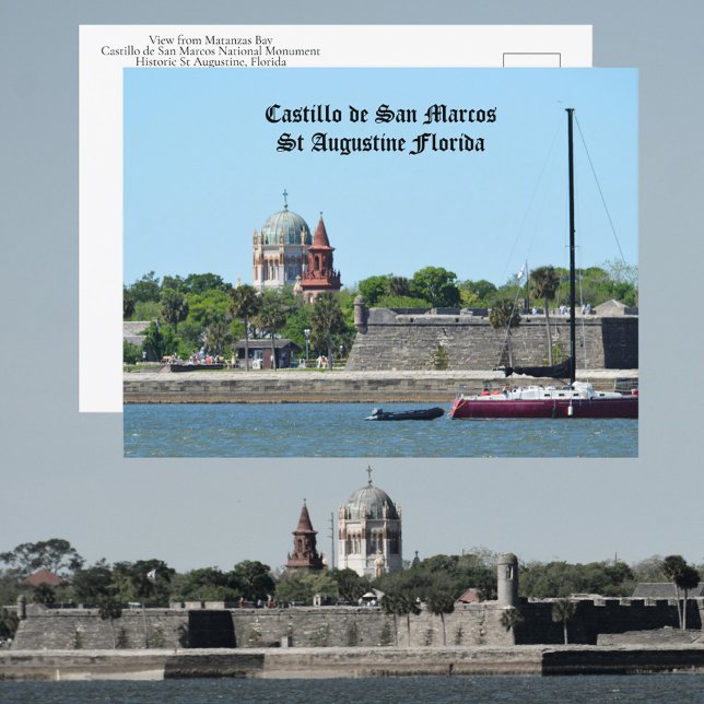 Carte Postale St Augustine FL historique Castillo de San Marcos (Créateur téléchargé)