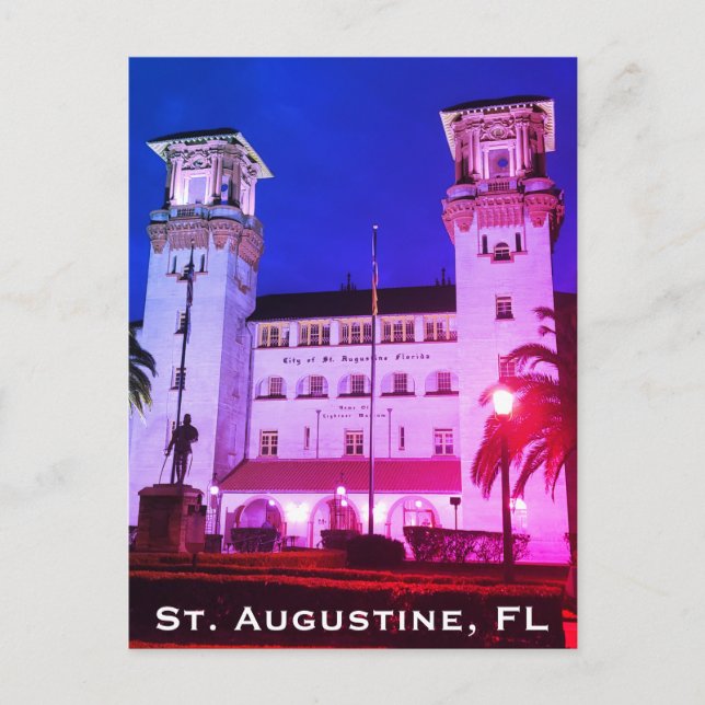 Carte Postale St. Augustine, FL - Hotel Alcazar (Devant)