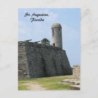 Carte Postale St Augustine Florida fort castillo de san marcos
