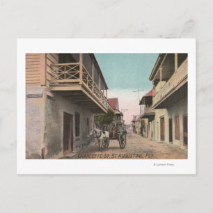 Carte Postale St. Augustine, Floride - Vue de Charlotte St.
