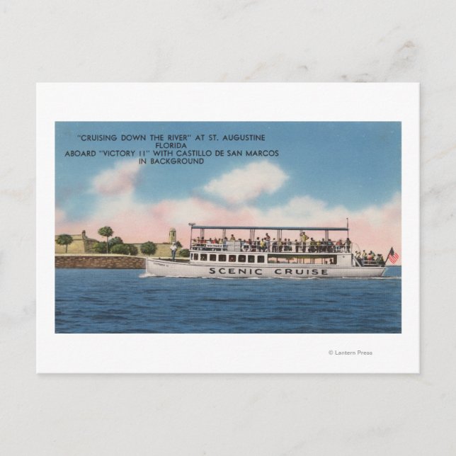 Carte Postale St. Augustine, Floride - Vue de la victoire (Devant)
