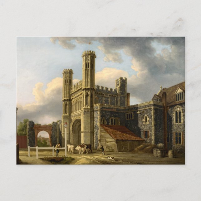 Carte Postale St Augustine's Gate Canterbury Angleterre (Devant)