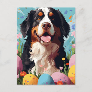 Carte Postale St.Bernard Joyeux Pâques