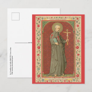 Carte Postale St. Camillus de Lellis (SAU 37; frontière florale)