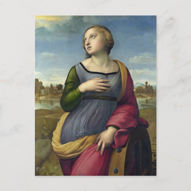 Carte Postale St. Catherine of Alexandria by Raphael (Devant)