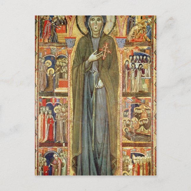 Carte Postale St. Clare avec des scènes de sa vie (Devant)