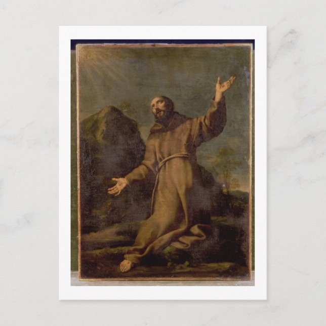 Carte Postale St. Francis reçoit la Stigmata (Devant)