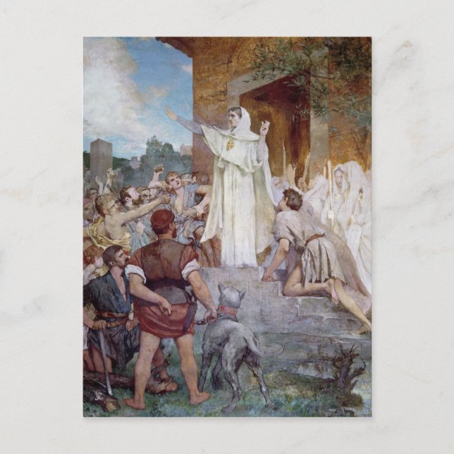 Carte Postale St Genevieve calmant le Parisians (Devant)