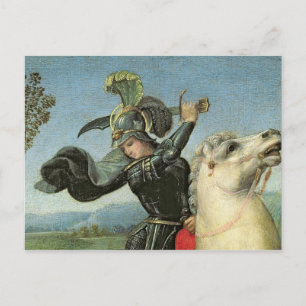 Carte Postale St. George en lutte contre le dragon