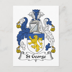 Carte Postale St George Family Crest