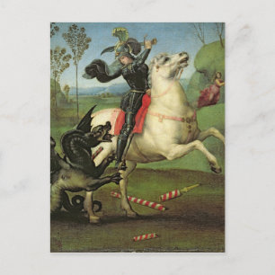 Carte Postale St George luttant avec le dragon