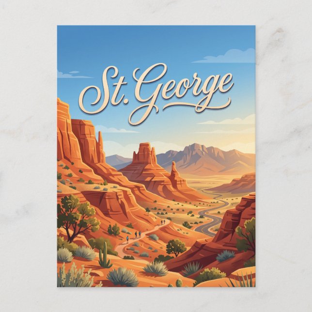 Carte Postale St. George, Utah (Devant)