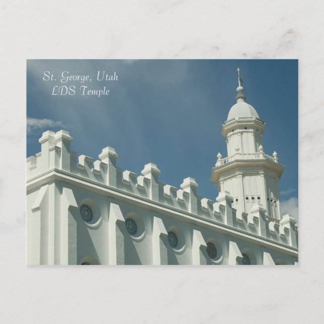 Carte Postale St. George, Utah LDS Temple (Devant)