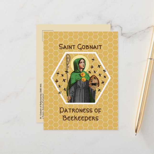 Carte Postale St. Gobnait de Ballyvourney (SAE 003) (Devant/Arrière en situation)