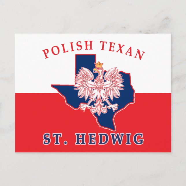Carte Postale St. Hedwig Texan polonais (Devant)