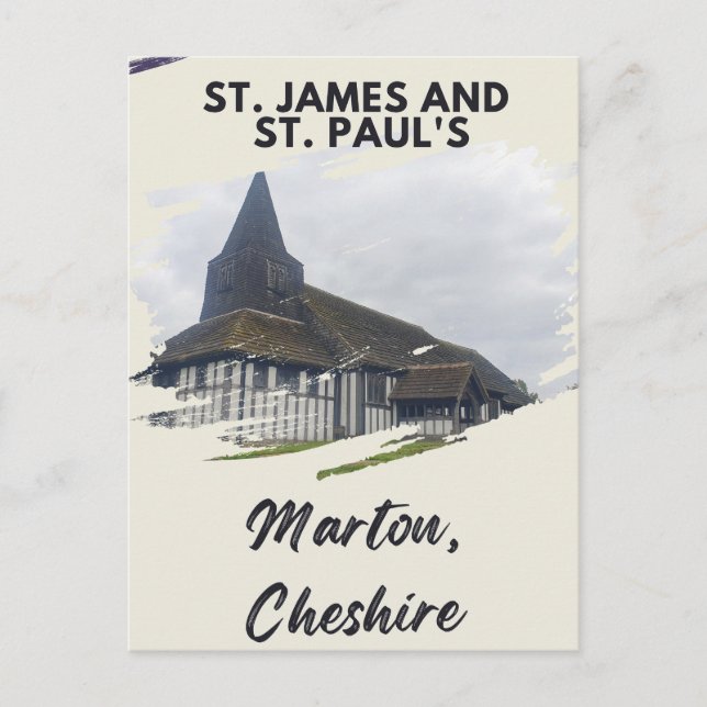 Carte Postale St. James et St. Paul’s Marton (Devant)