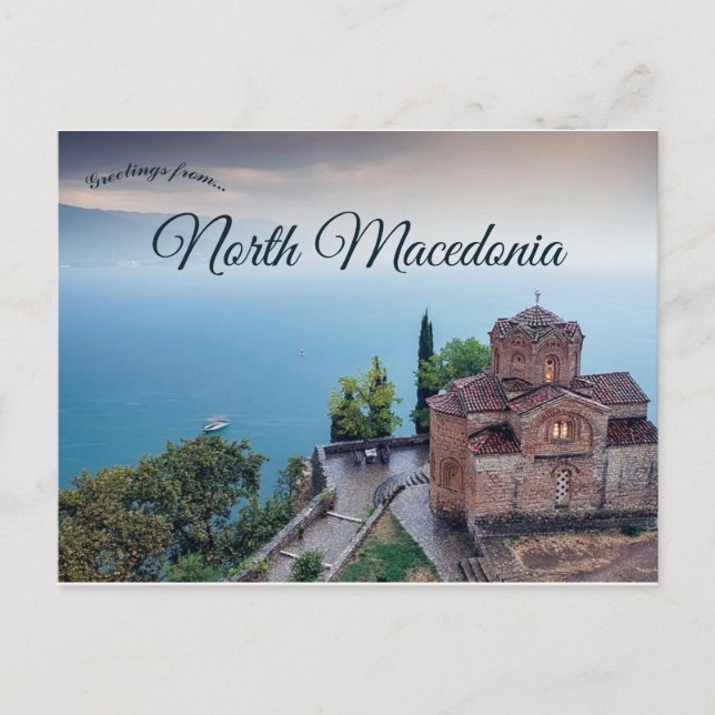 Carte Postale St Jean le Théologien Nord Macédoine (Devant)