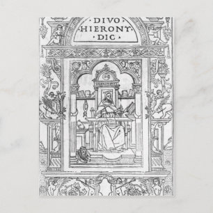 Carte Postale St. Jérôme dans son étude