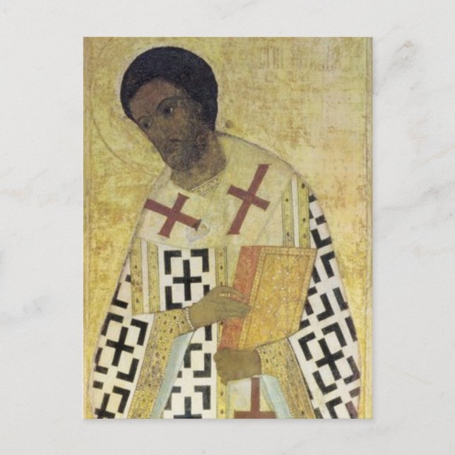 Carte Postale St. John Chrysostom par Andrei Rublev (Devant)