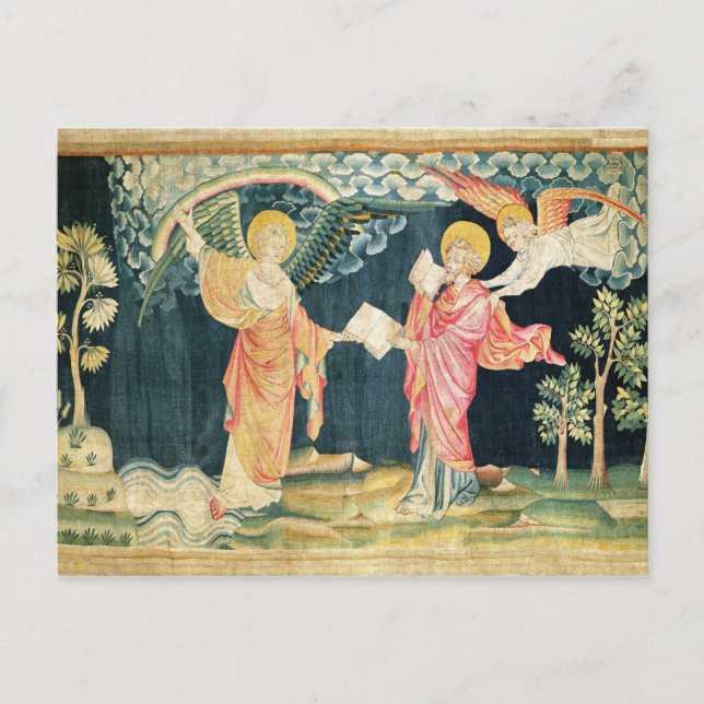 Carte Postale St. John Manger le livre (Devant)