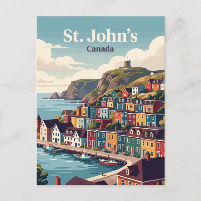 Carte Postale St. John's, Canada (Devant)