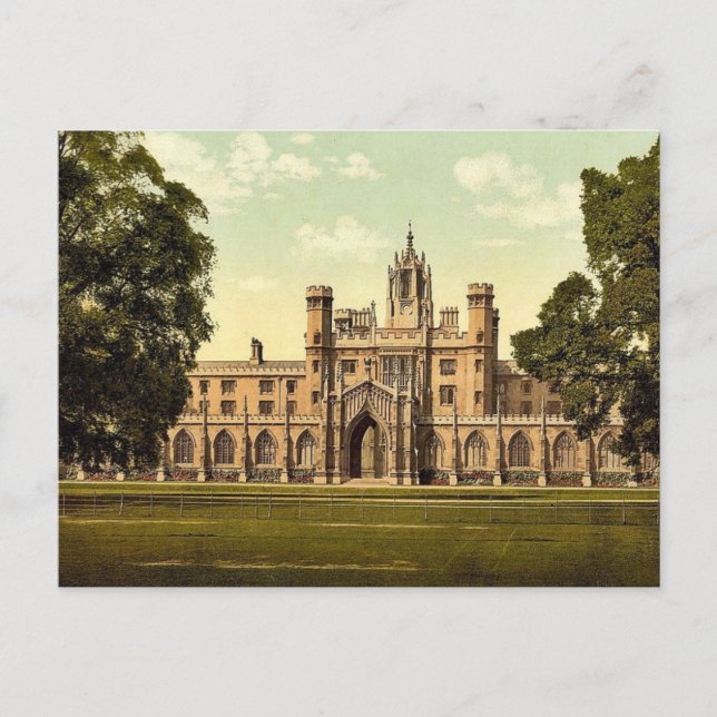 Carte Postale St. John's College, Cambridge, Angleterre classiqu (Devant)