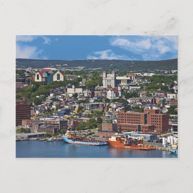 Carte Postale St. John's, Terre-Neuve, Canada, le littoral (Devant)