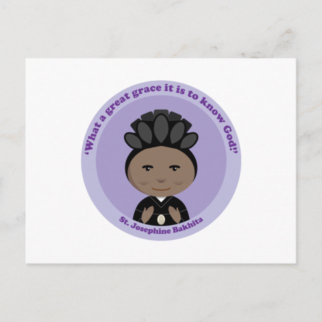 Carte Postale St. Josephine Bakhita (Devant)