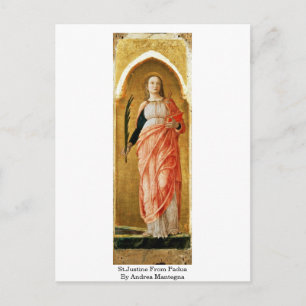 Carte Postale St.Justine De Padoue Par Andrea Mantegna