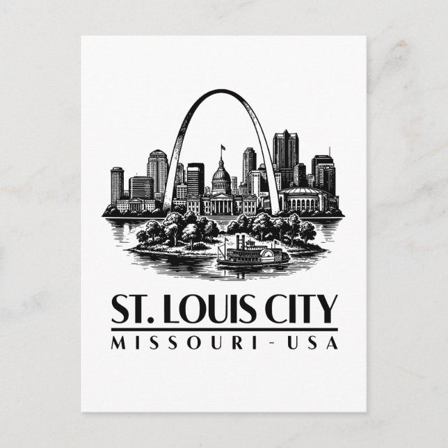 Carte Postale St. Louis City Missouri USA (Devant)
