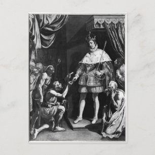 Carte Postale St. Louis Distributing Alms, c.1615-20
