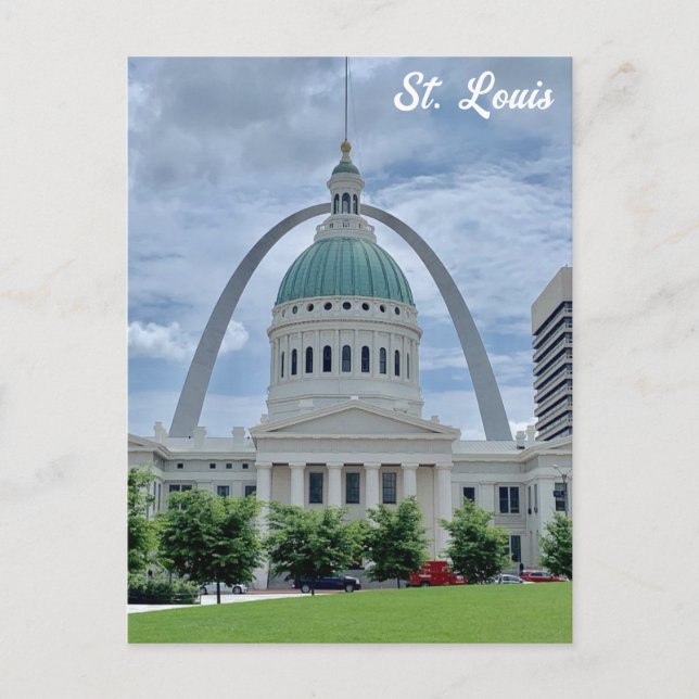 Carte Postale St Louis Missouri Gateway Arch Courthouse Travel (Devant)