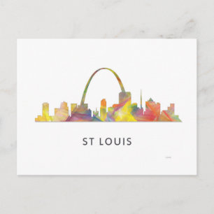 CARTE POSTALE ST LOUIS, MISSOURI SKYLINE WB1 -