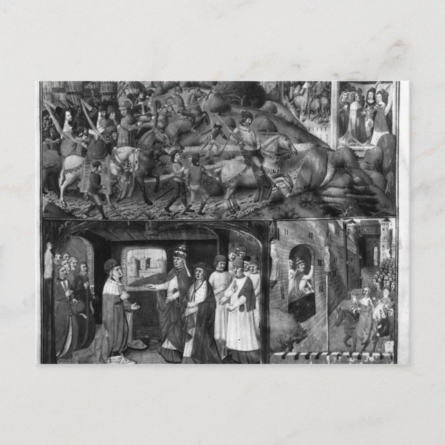 Carte Postale St. Louis part pour la croisade (Devant)