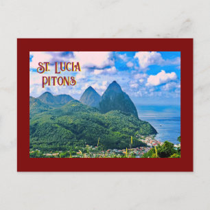 Carte postale St. Lucia Pitons