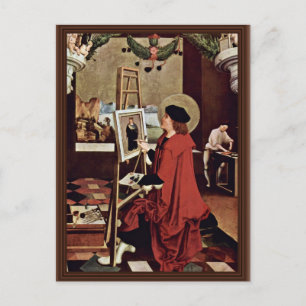 Carte Postale St. Luke Peinture Les Ailes De La Vierge Autel