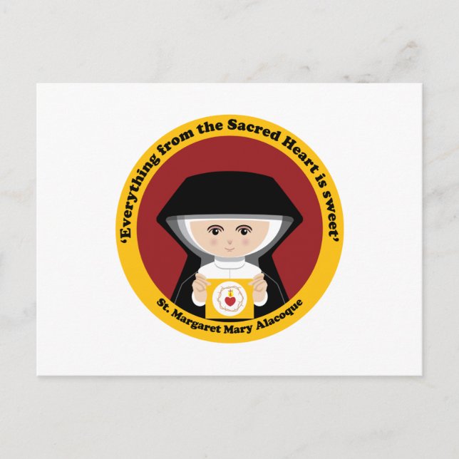 Carte Postale St. Margaret Mary Alacoque (Devant)