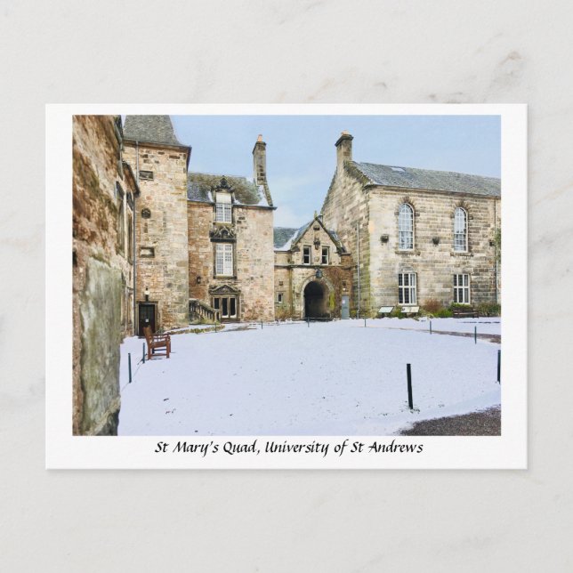 Carte Postale St Mary's Quad University of St Andrews Écosse (Devant)