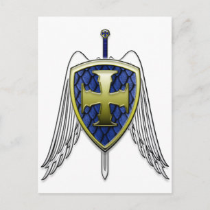 Carte Postale St Michael - Dragon Scale Shield