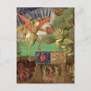 Carte Postale St. Michael Slay le dragon