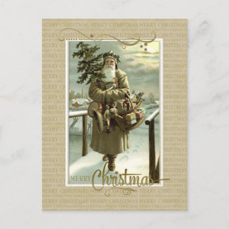 Carte postale St Nick Christmas Reproduction Vinta