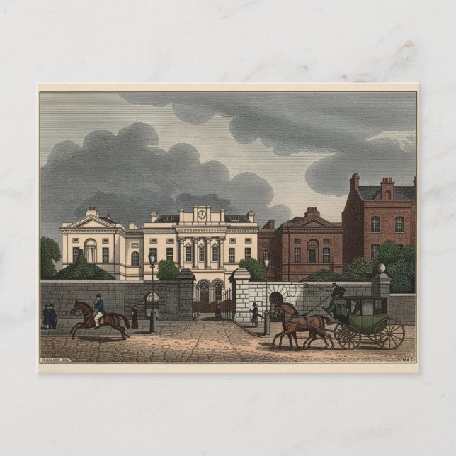 Carte Postale St. Patrick Dun's Hospital in Dublin, Ireland 1835 (Devant)