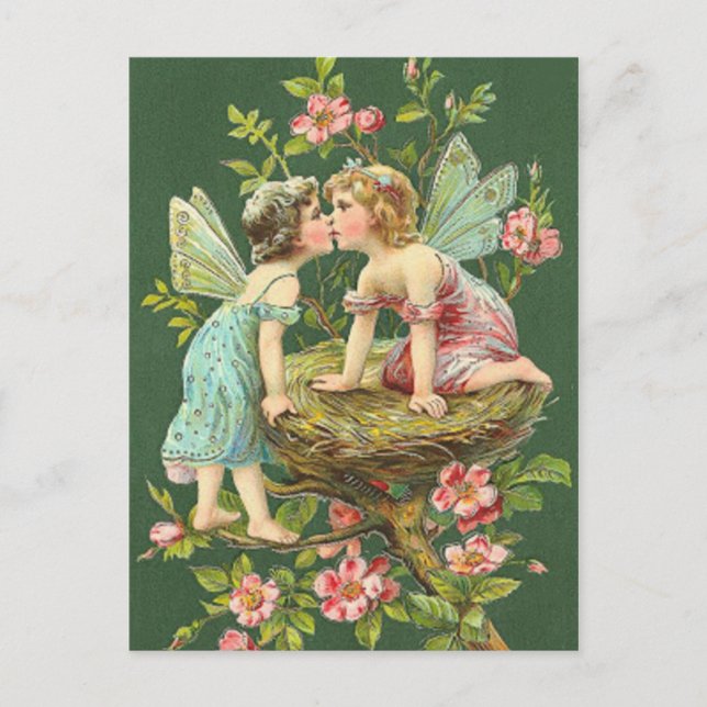 Carte Postale St. Patrick Fairies Vintages (Devant)