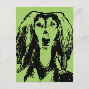 Carte Postale St patrick - Saluki Silhouette