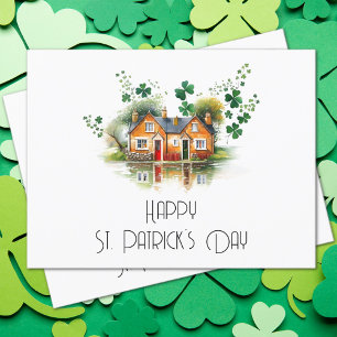 Carte Postale St. Patrick's Day Four Leaf Clover House Realty