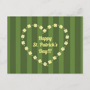 Carte Postale St. Patricks Day Heart