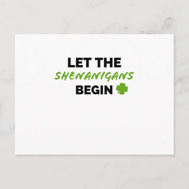 Carte Postale St. Patrick's Day Irlande Irlandais Irlandais Amus (Devant)