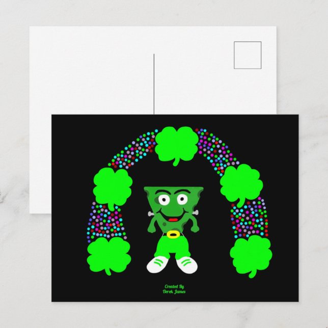 Carte postale St. Patrick's FrankenCheese (Devant / Derrière)