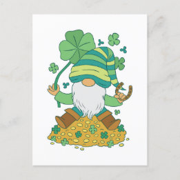 Carte Postale St. Patrick's Gnome