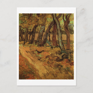 Carte Postale St Paul Hospital Jardin & Figure Van Gogh Art